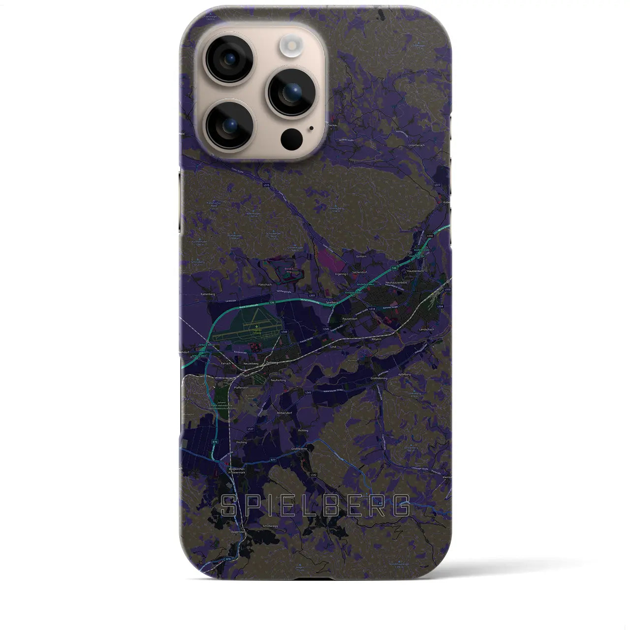 【シュピールベルク(オーストリア)】地図柄iPhoneケース(バックカバータイプ)