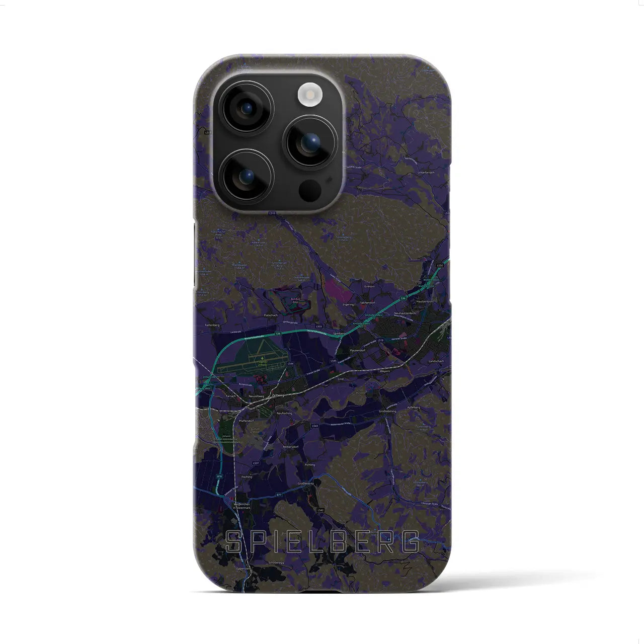 【シュピールベルク(オーストリア)】地図柄iPhoneケース(バックカバータイプ)