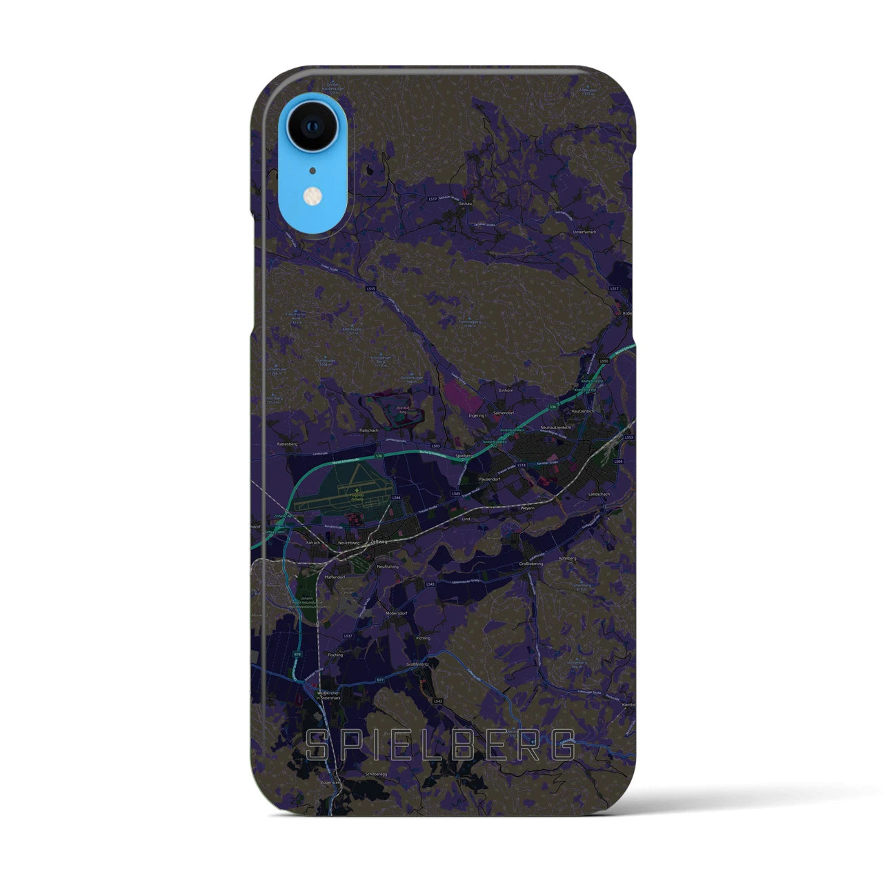 【シュピールベルク(オーストリア)】地図柄iPhoneケース(バックカバータイプ)