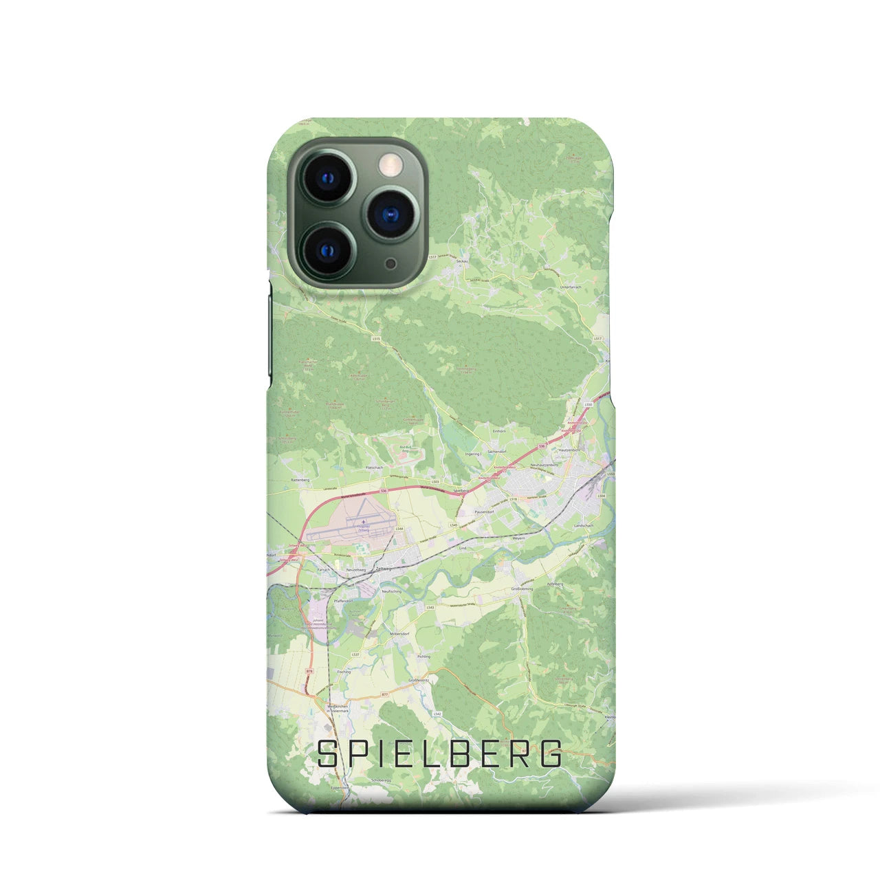 【シュピールベルク(オーストリア)】地図柄iPhoneケース(バックカバータイプ)