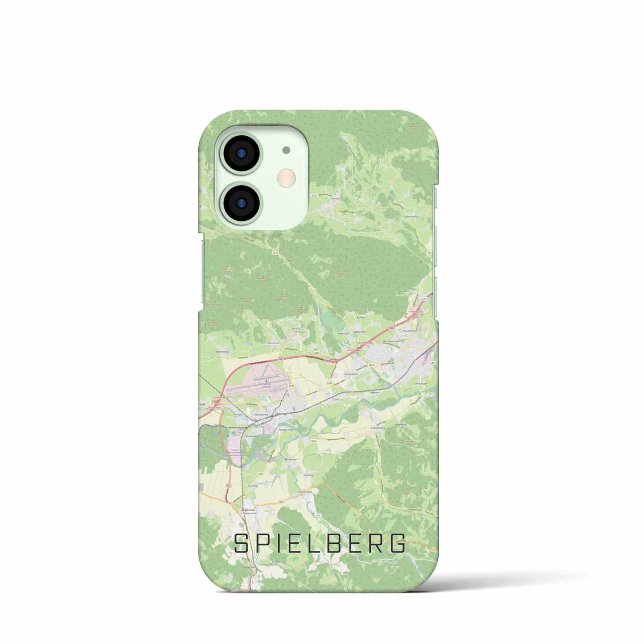 【シュピールベルク(オーストリア)】地図柄iPhoneケース(バックカバータイプ)