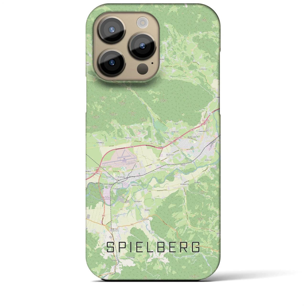 【シュピールベルク(オーストリア)】地図柄iPhoneケース(バックカバータイプ)