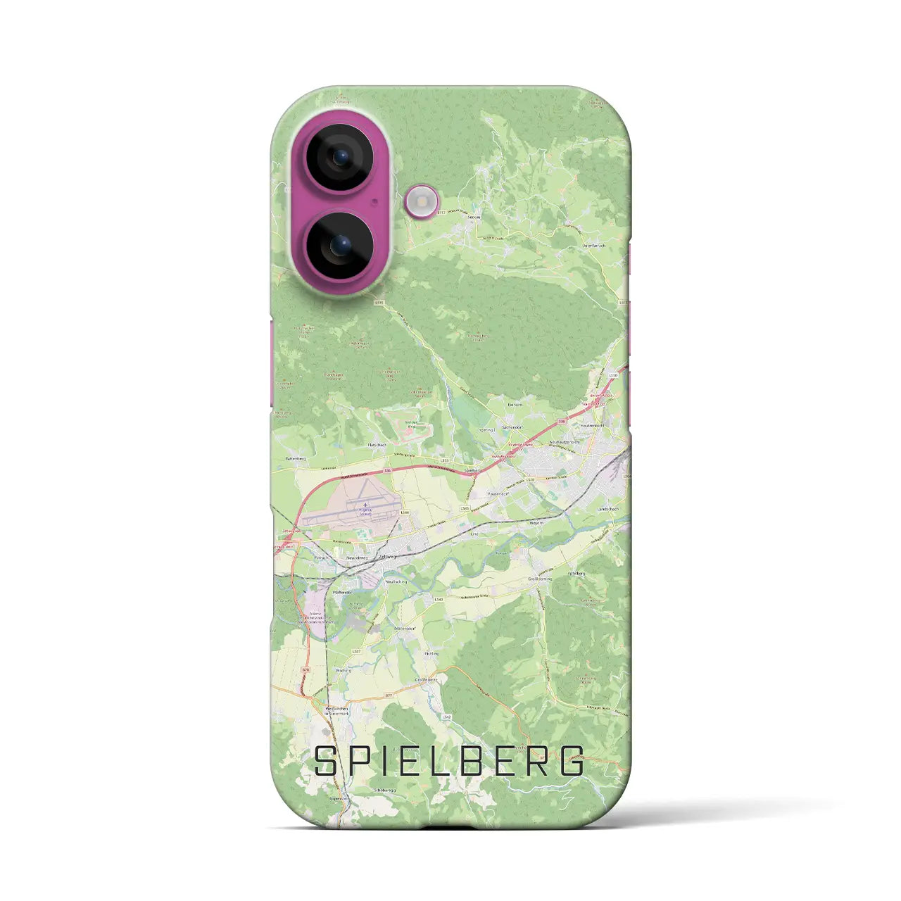 【シュピールベルク(オーストリア)】地図柄iPhoneケース(バックカバータイプ)