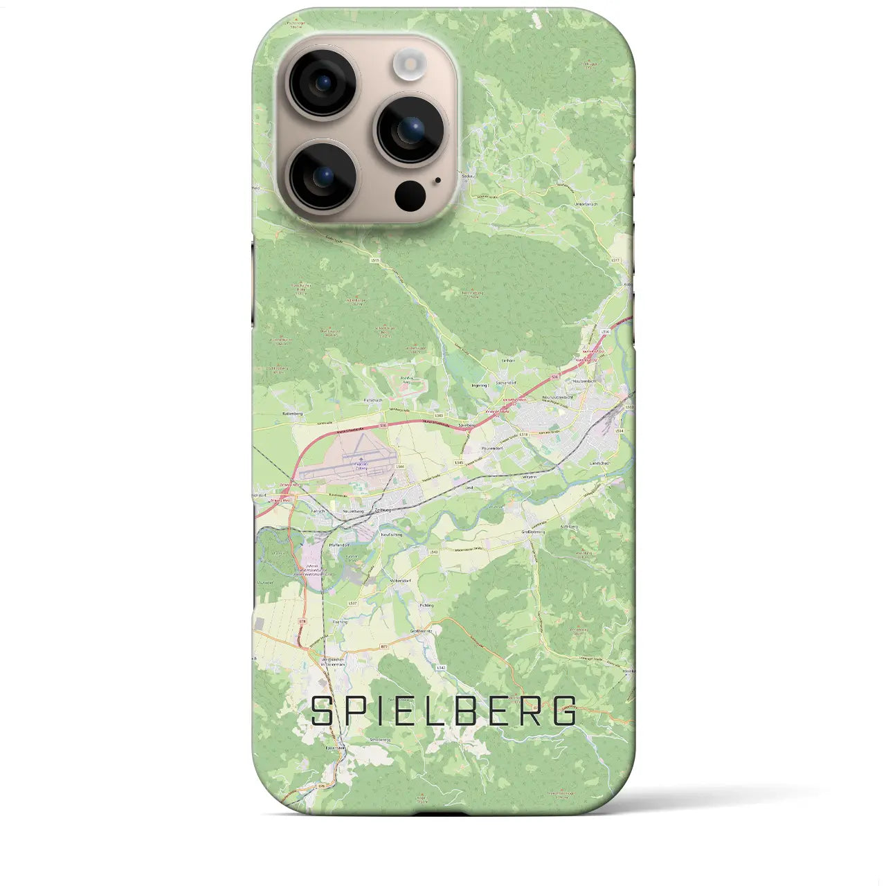 【シュピールベルク(オーストリア)】地図柄iPhoneケース(バックカバータイプ)