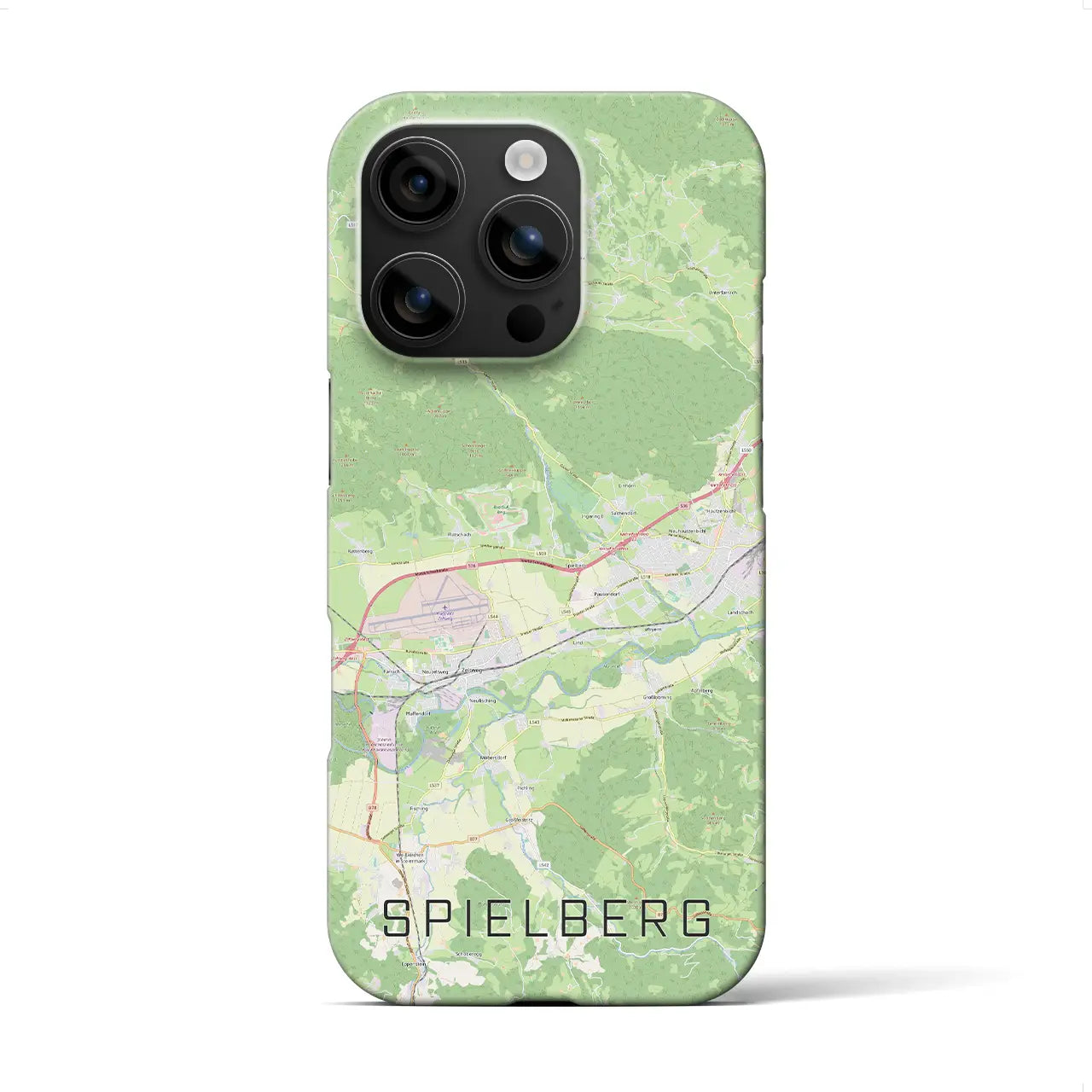 【シュピールベルク(オーストリア)】地図柄iPhoneケース(バックカバータイプ)