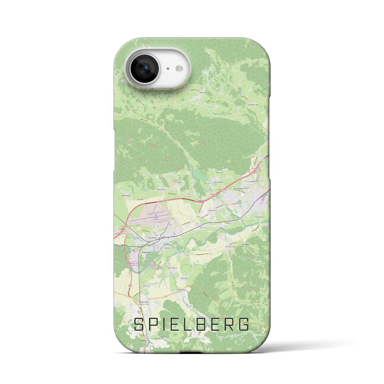 【シュピールベルク(オーストリア)】地図柄iPhoneケース(バックカバータイプ)