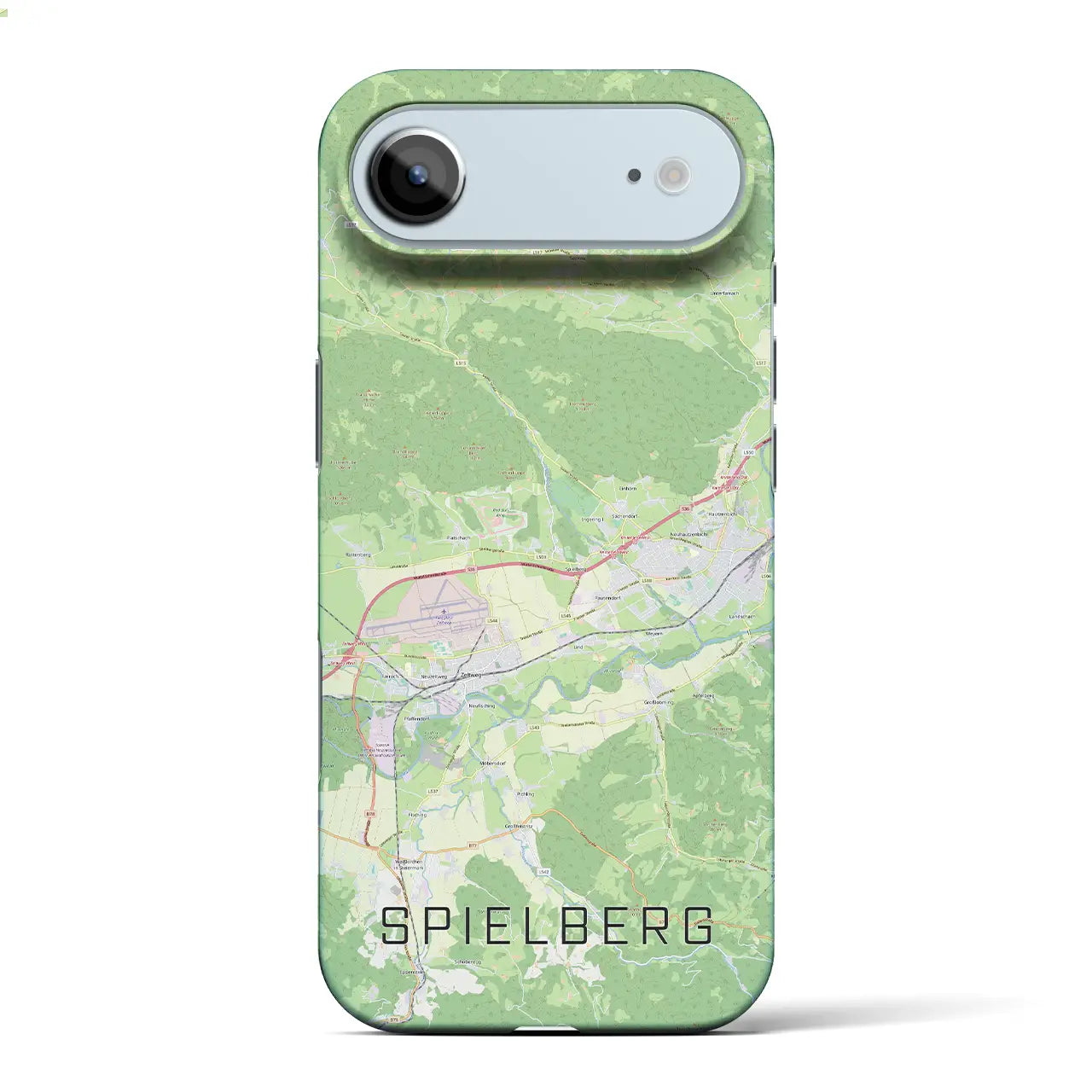 【シュピールベルク(オーストリア)】地図柄iPhoneケース(バックカバータイプ)