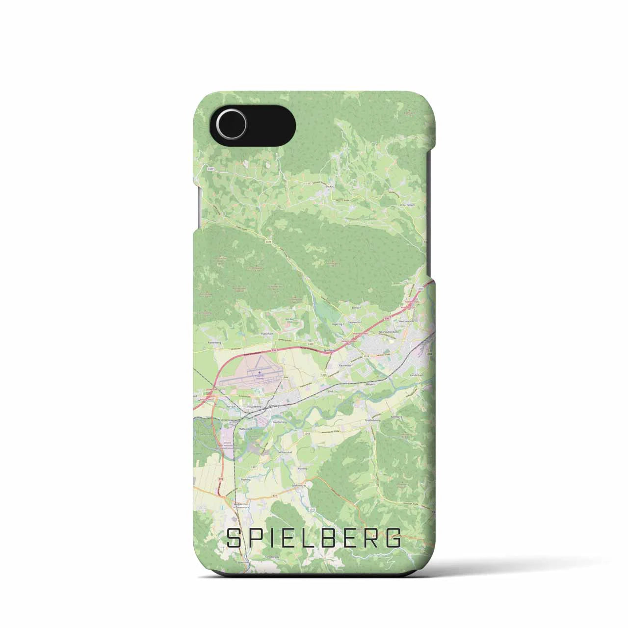 【シュピールベルク(オーストリア)】地図柄iPhoneケース(バックカバータイプ)