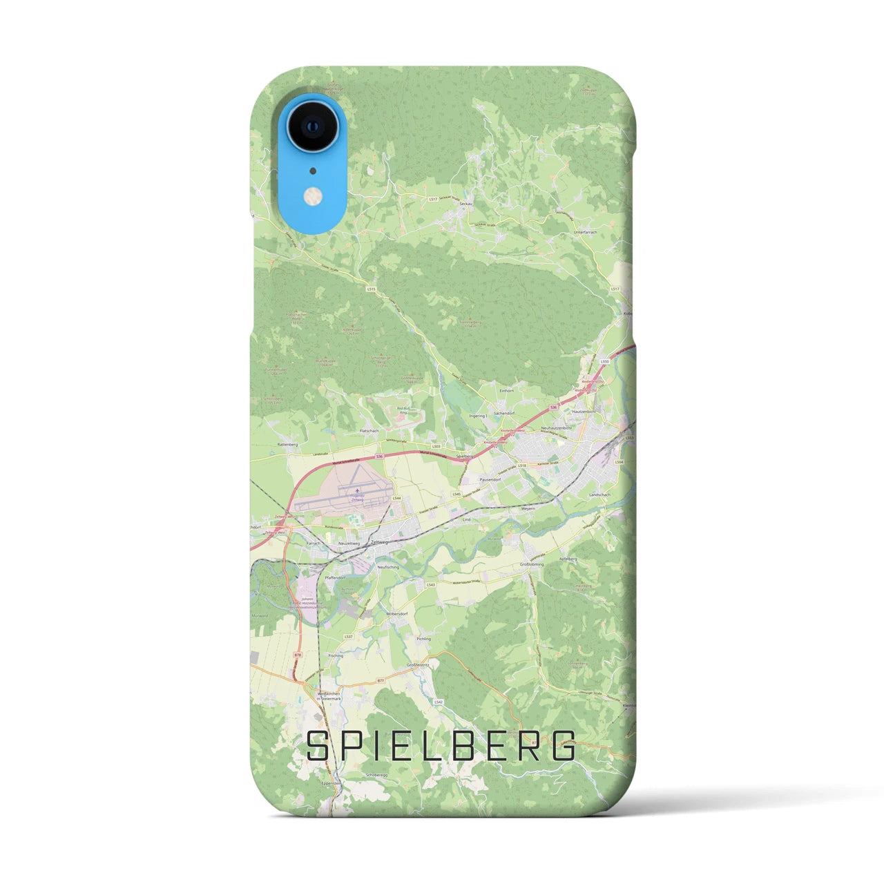 【シュピールベルク(オーストリア)】地図柄iPhoneケース(バックカバータイプ)