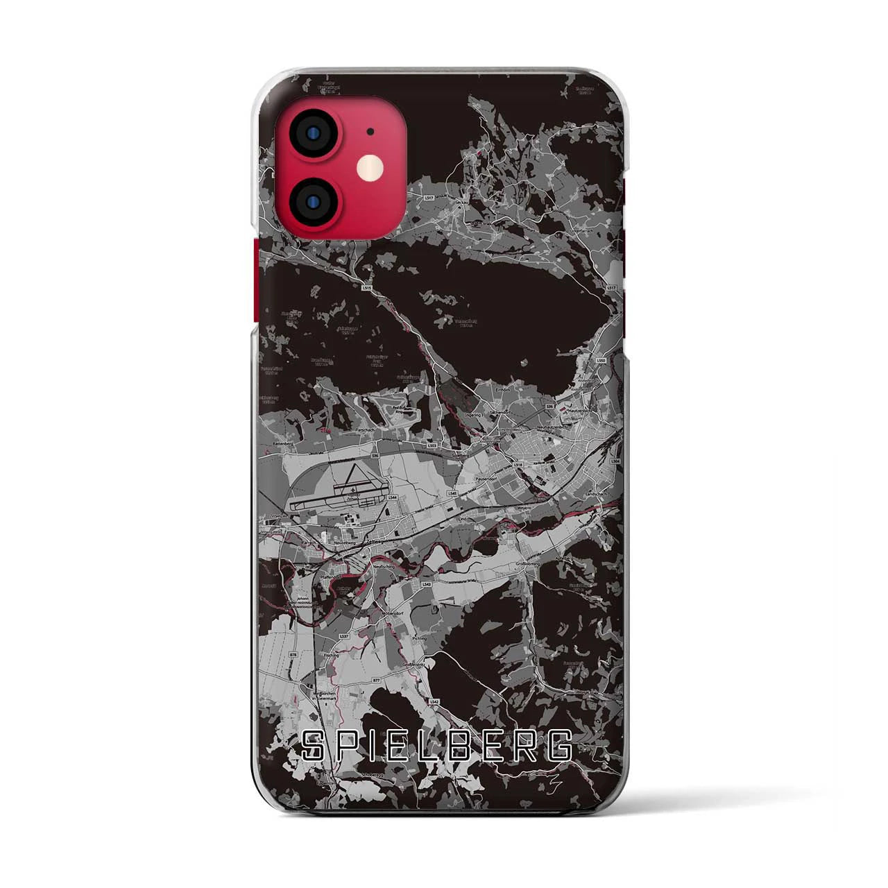 【シュピールベルク(オーストリア)】地図柄iPhoneケース(クリアタイプ)
