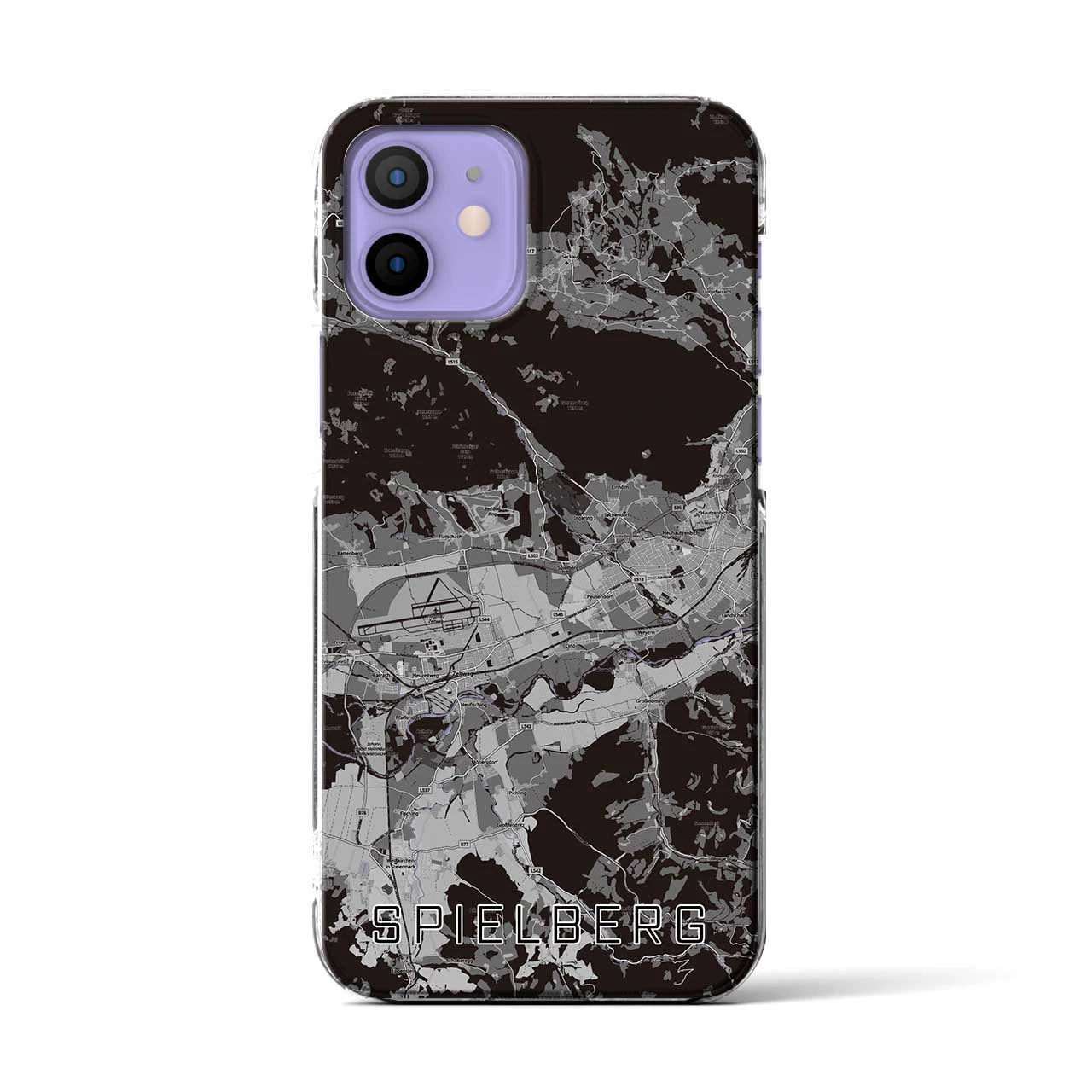 【シュピールベルク(オーストリア)】地図柄iPhoneケース(クリアタイプ)