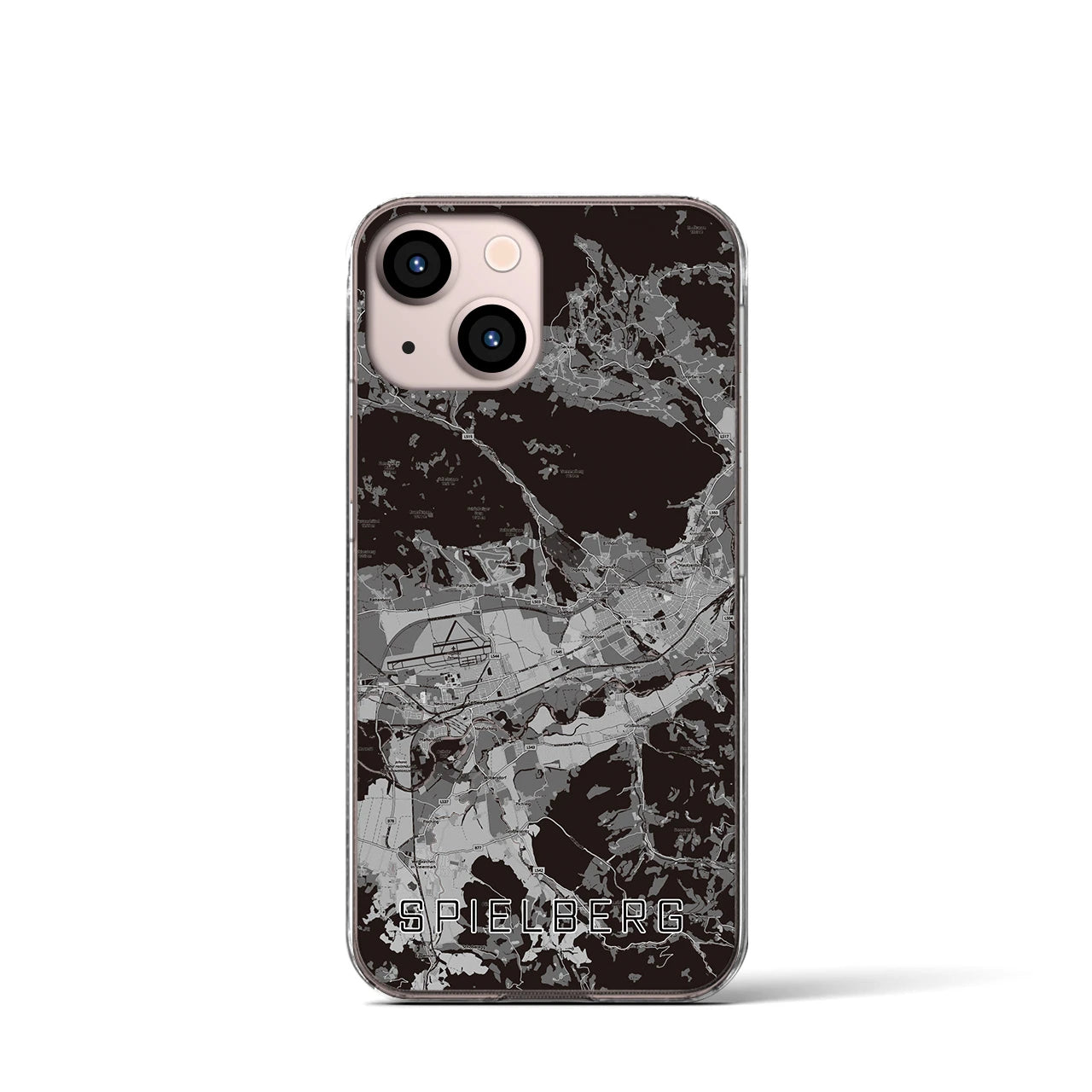 【シュピールベルク(オーストリア)】地図柄iPhoneケース(クリアタイプ)