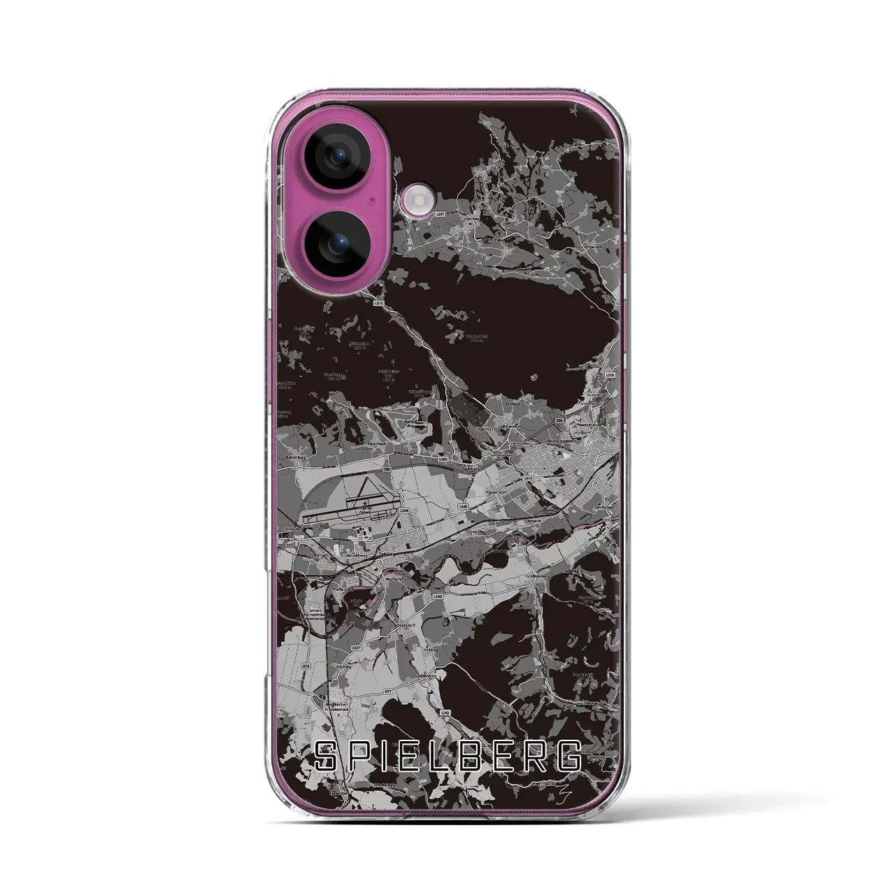 【シュピールベルク(オーストリア)】地図柄iPhoneケース(クリアタイプ)