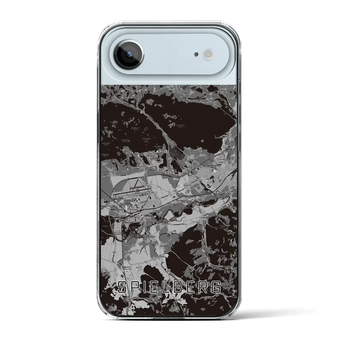 【シュピールベルク(オーストリア)】地図柄iPhoneケース(クリアタイプ)