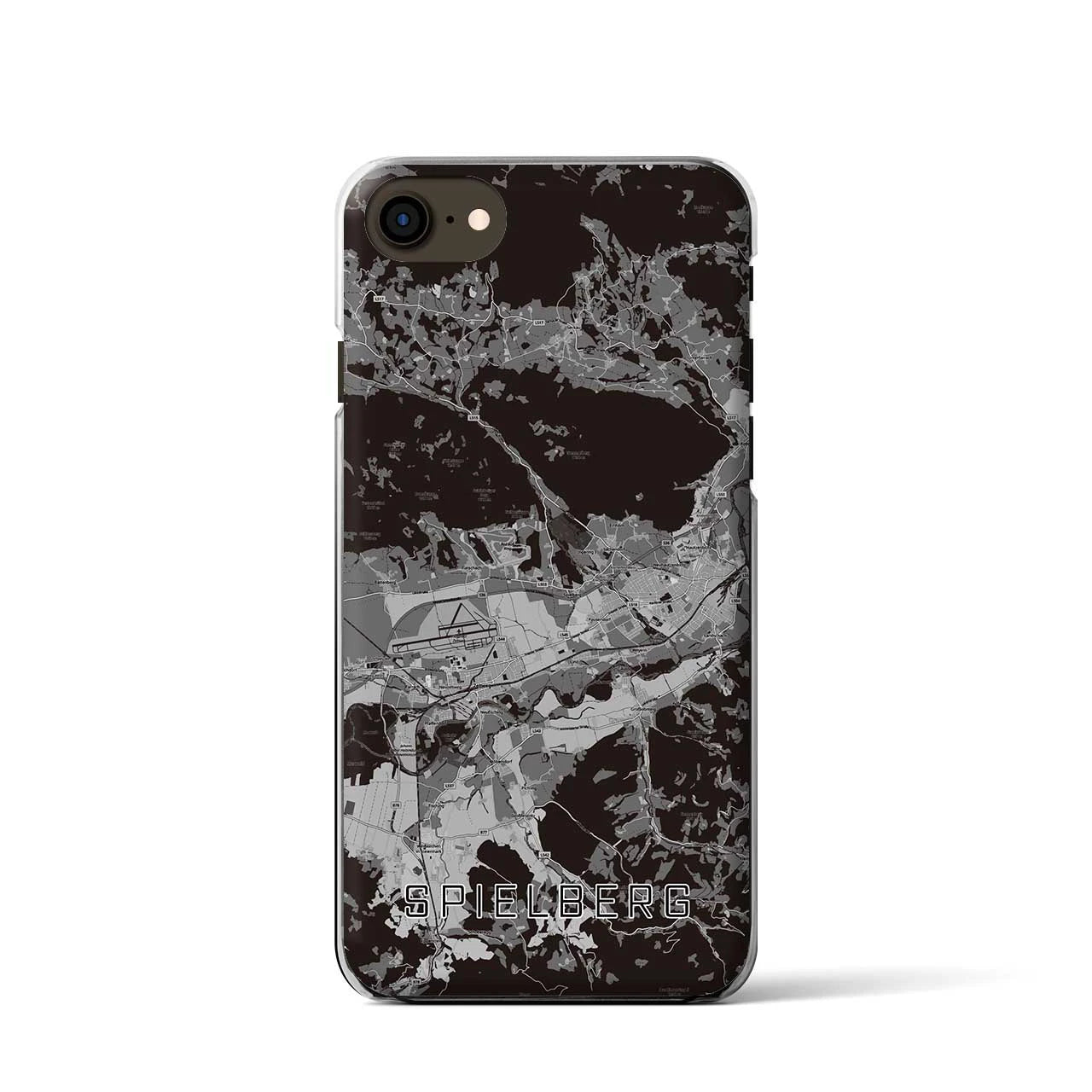 【シュピールベルク(オーストリア)】地図柄iPhoneケース(クリアタイプ)