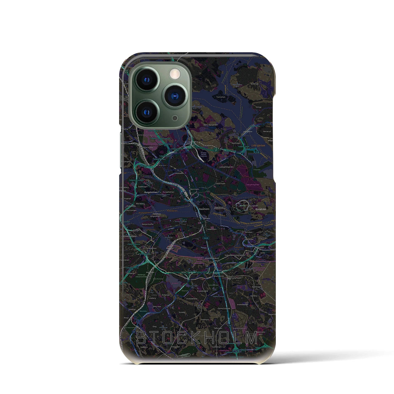 【ストックホルム(スウェーデン)】地図柄iPhoneケース(バックカバータイプ)