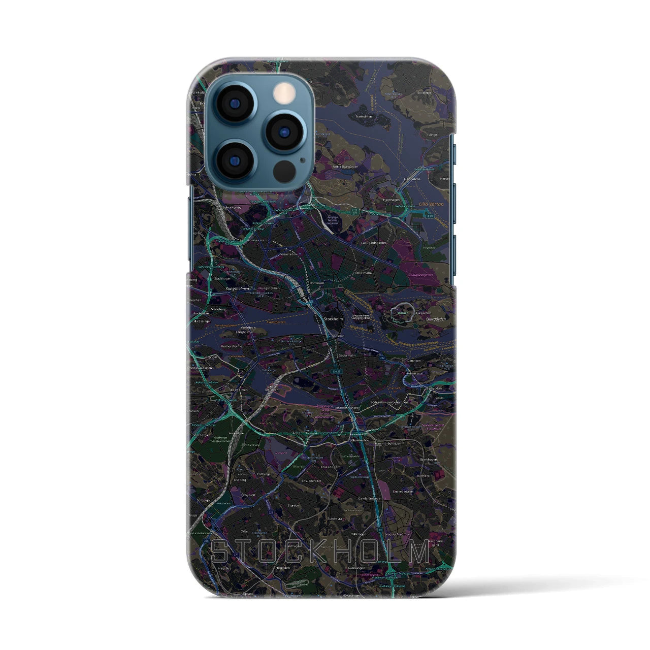 【ストックホルム(スウェーデン)】地図柄iPhoneケース(バックカバータイプ)