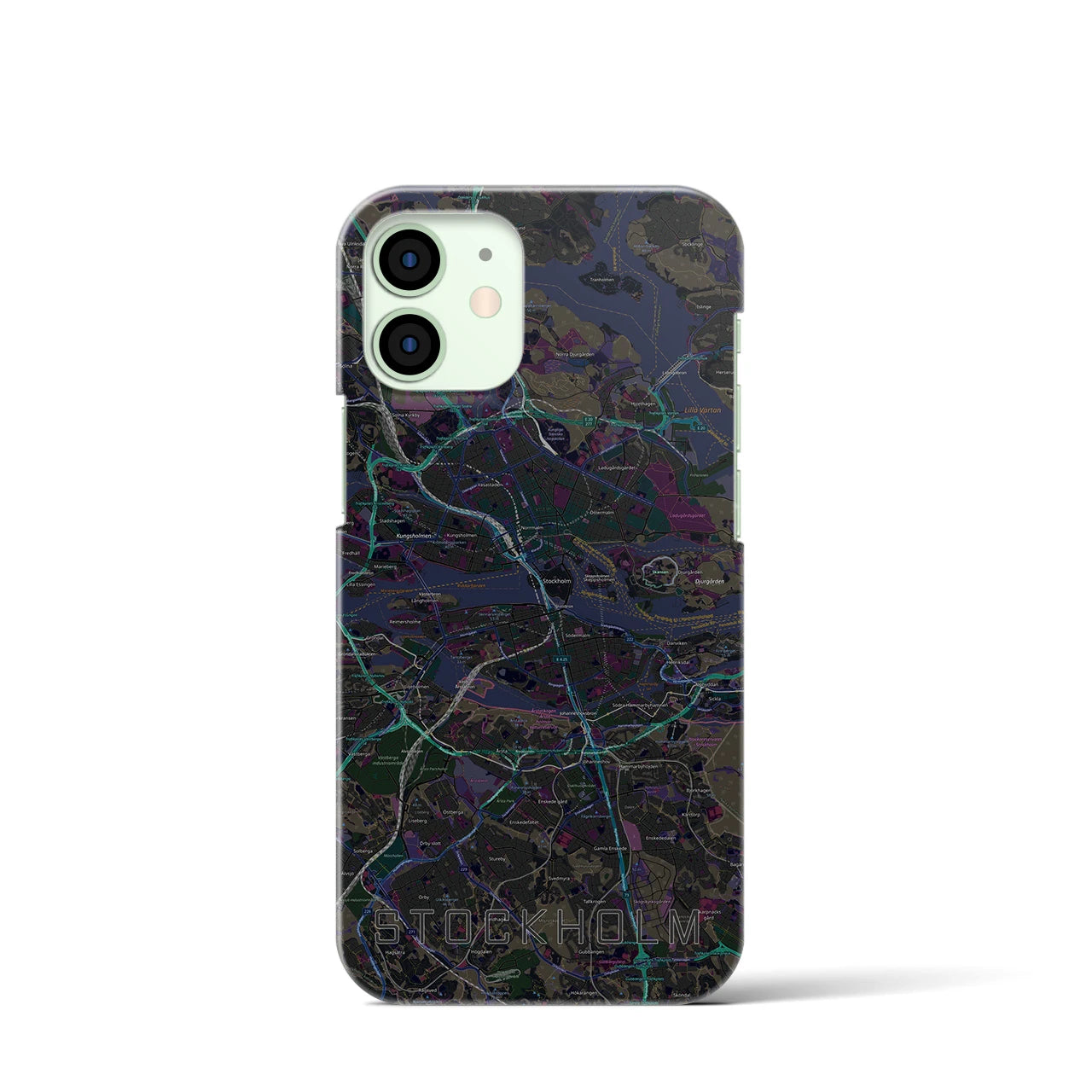 【ストックホルム(スウェーデン)】地図柄iPhoneケース(バックカバータイプ)