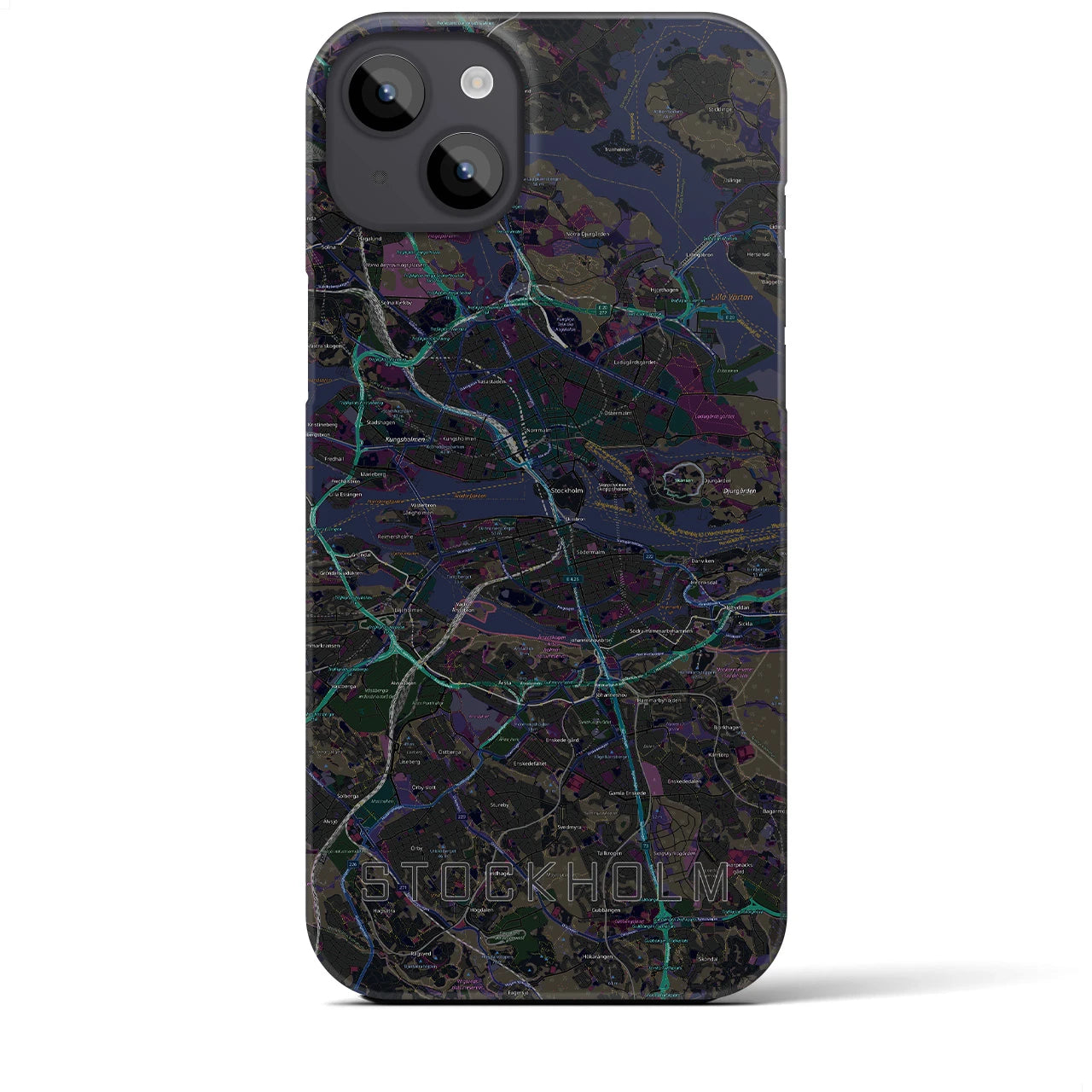 【ストックホルム(スウェーデン)】地図柄iPhoneケース(バックカバータイプ)