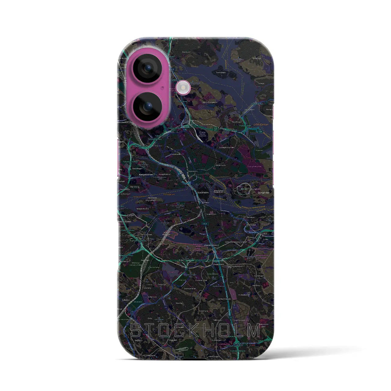 【ストックホルム(スウェーデン)】地図柄iPhoneケース(バックカバータイプ)