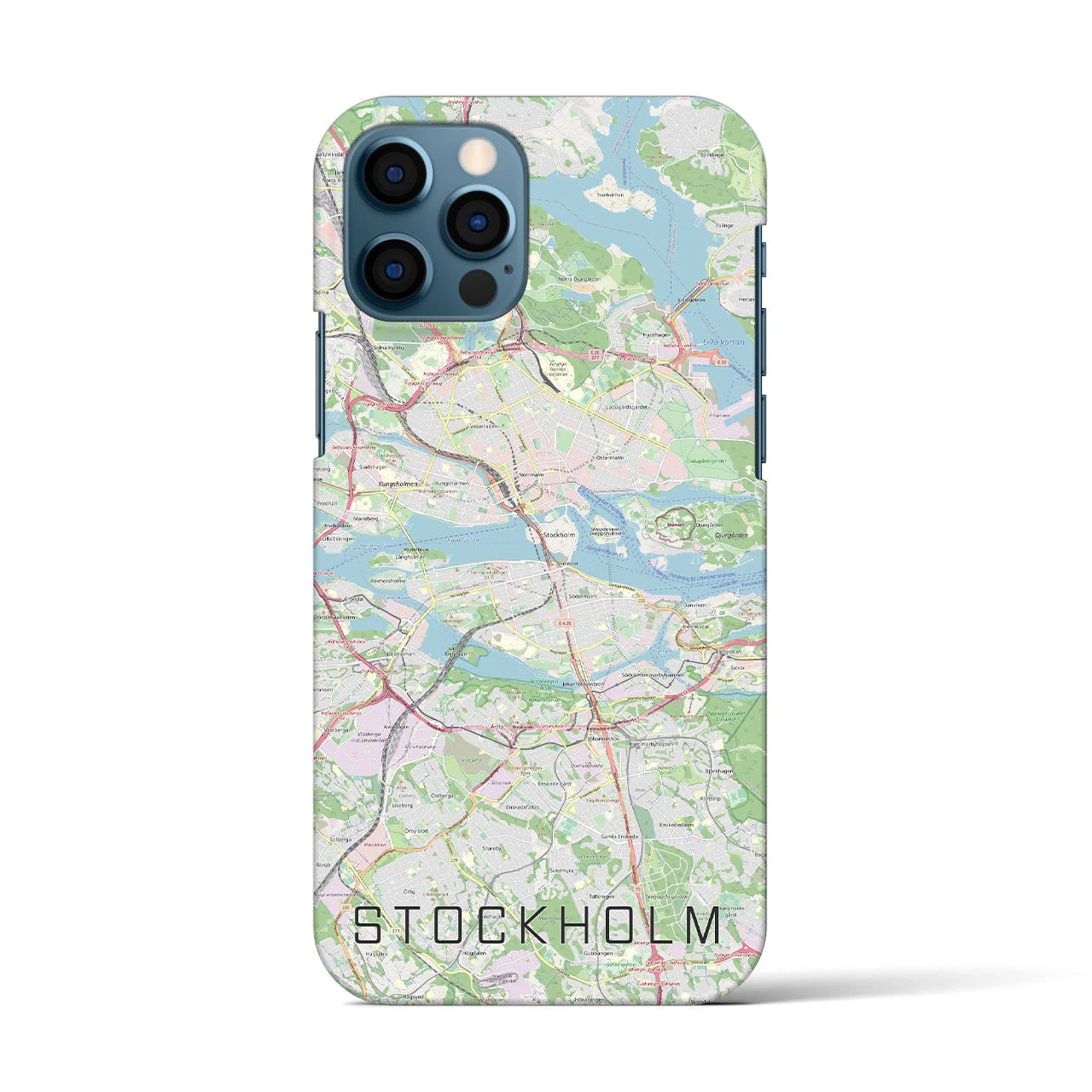 【ストックホルム(スウェーデン)】地図柄iPhoneケース(バックカバータイプ)