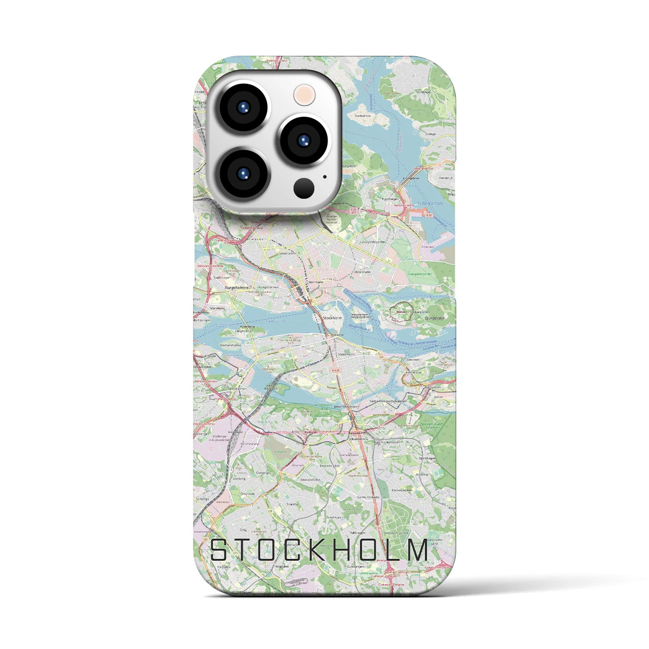 【ストックホルム(スウェーデン)】地図柄iPhoneケース(バックカバータイプ)