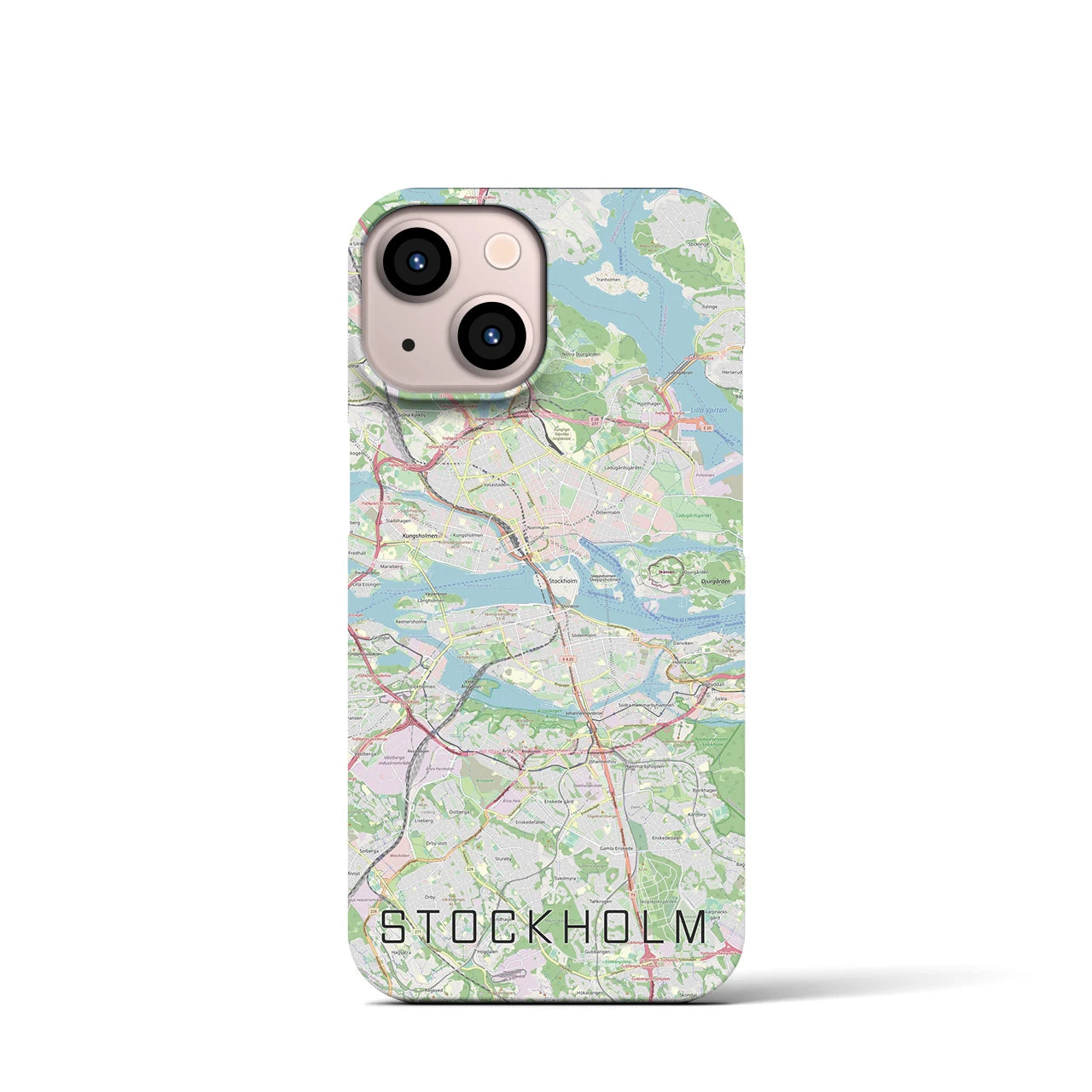 【ストックホルム(スウェーデン)】地図柄iPhoneケース(バックカバータイプ)