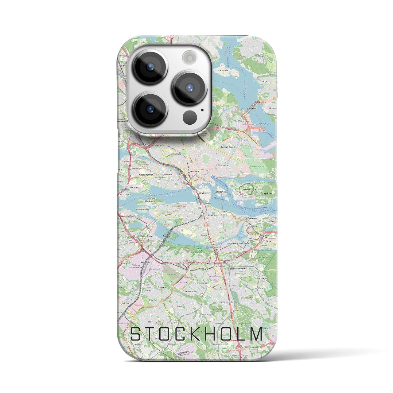 【ストックホルム(スウェーデン)】地図柄iPhoneケース(バックカバータイプ)