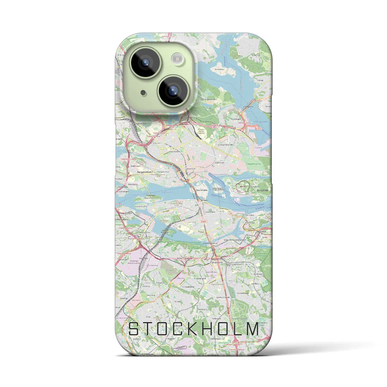 【ストックホルム(スウェーデン)】地図柄iPhoneケース(バックカバータイプ)