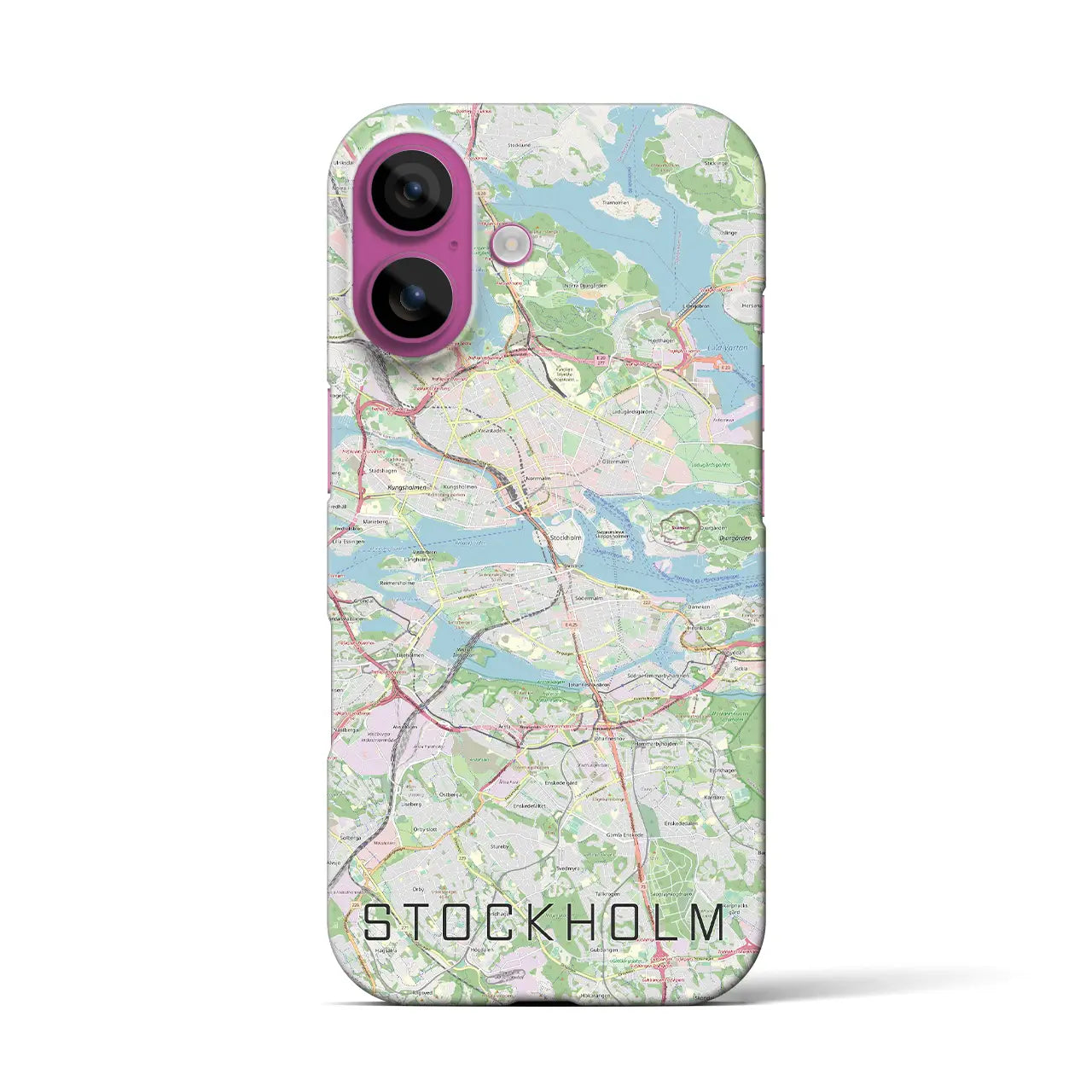 【ストックホルム(スウェーデン)】地図柄iPhoneケース(バックカバータイプ)