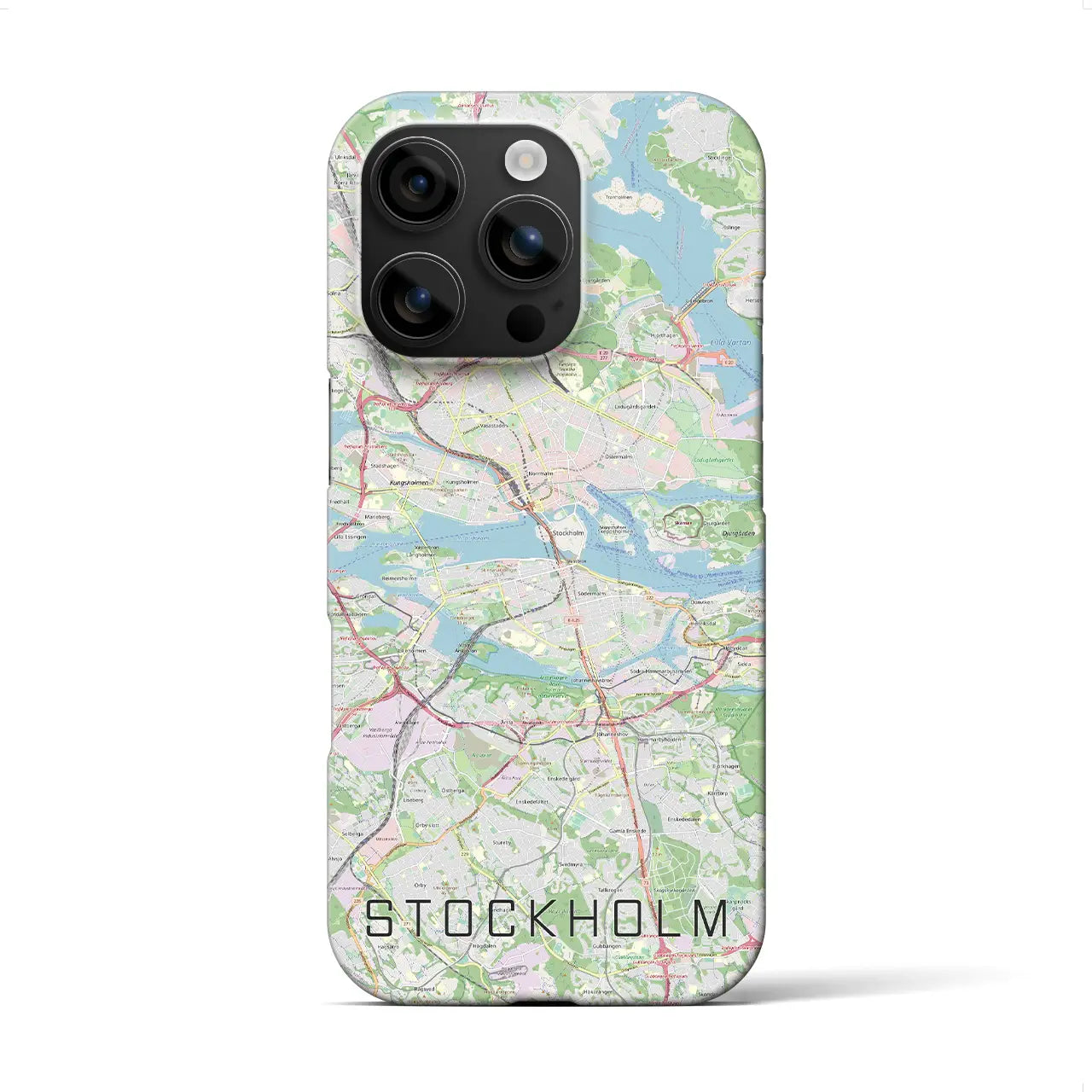【ストックホルム(スウェーデン)】地図柄iPhoneケース(バックカバータイプ)