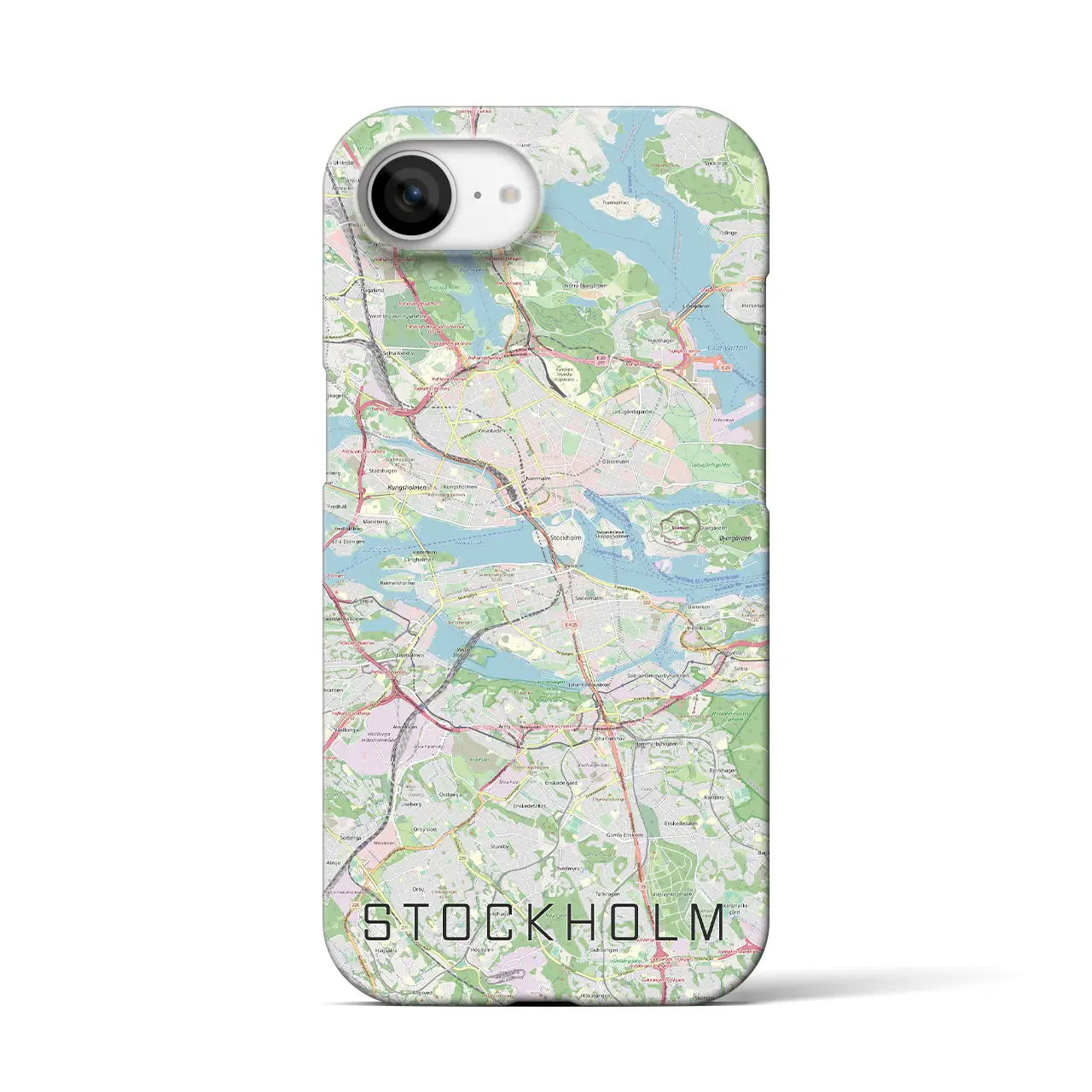 【ストックホルム(スウェーデン)】地図柄iPhoneケース(バックカバータイプ)