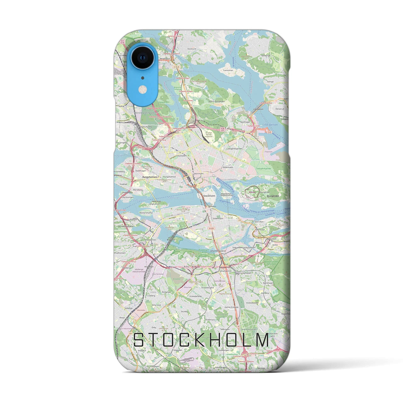 【ストックホルム(スウェーデン)】地図柄iPhoneケース(バックカバータイプ)