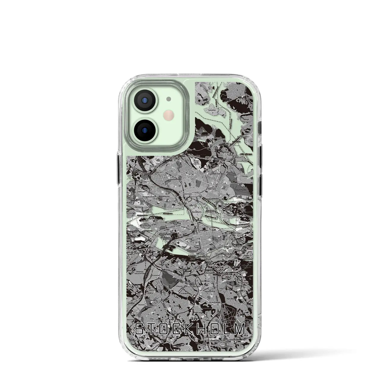 【ストックホルム(スウェーデン)】地図柄iPhoneケース(MagSafeタイプ)