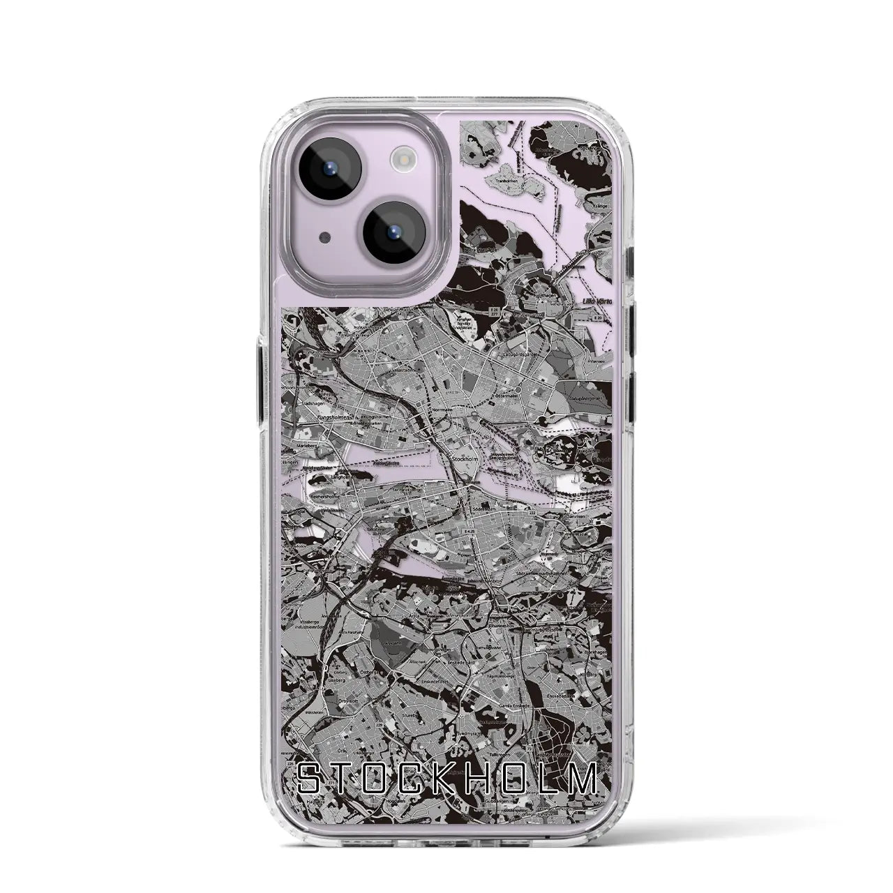 【ストックホルム(スウェーデン)】地図柄iPhoneケース(MagSafeタイプ)