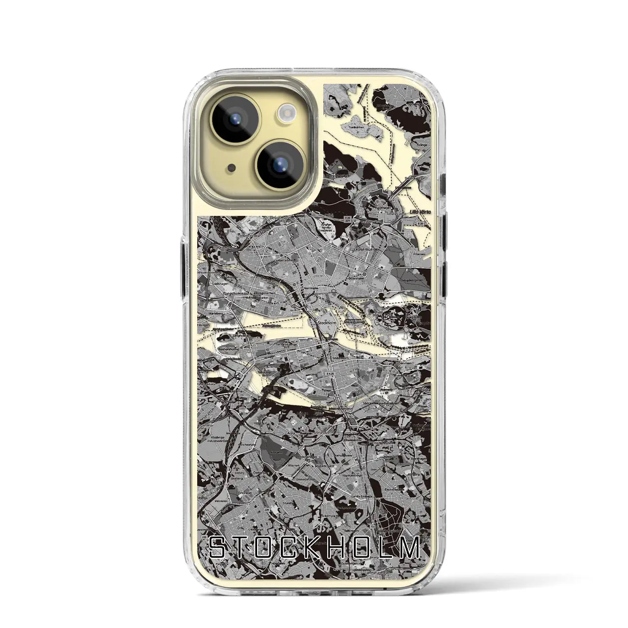 【ストックホルム(スウェーデン)】地図柄iPhoneケース(MagSafeタイプ)