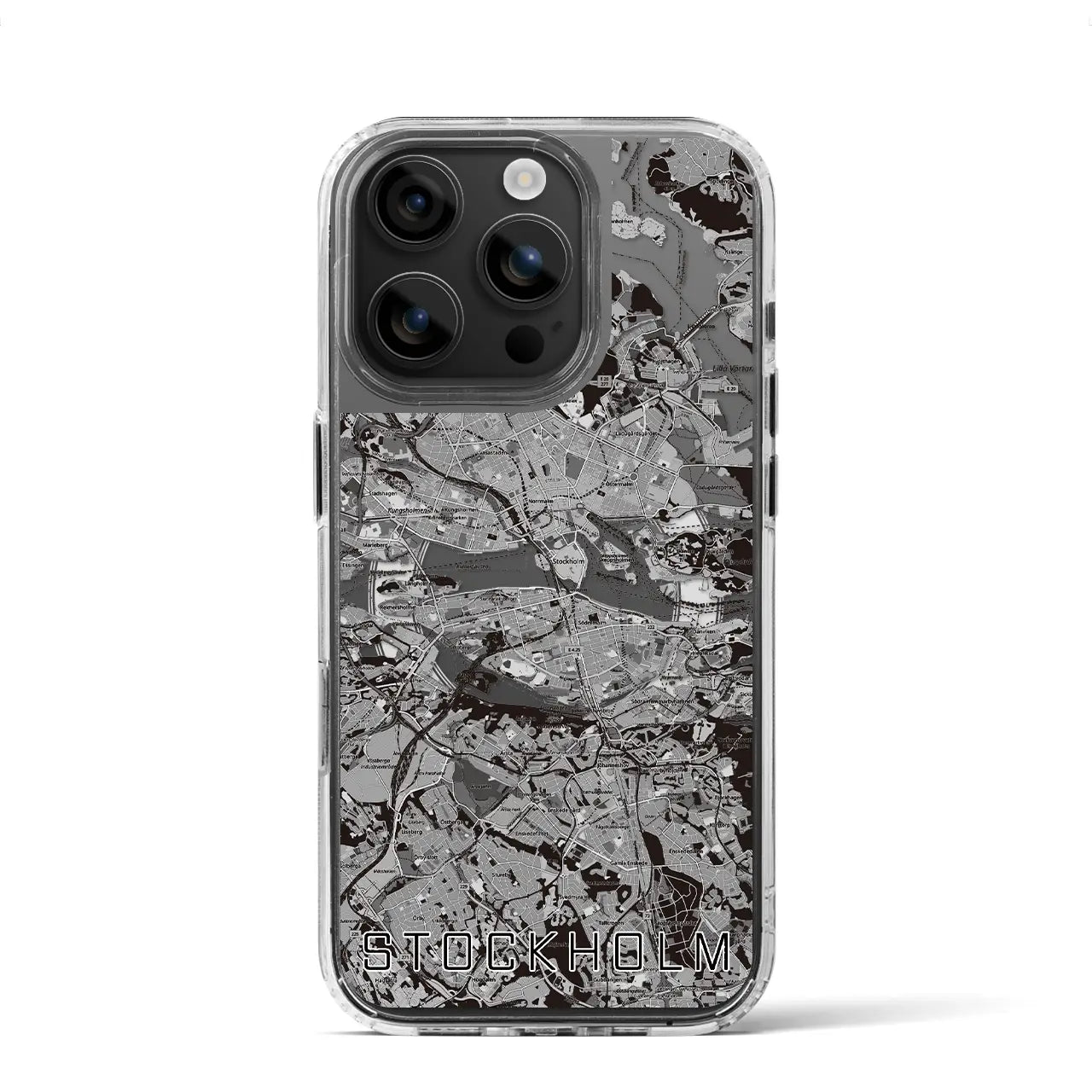 【ストックホルム(スウェーデン)】地図柄iPhoneケース(MagSafeタイプ)