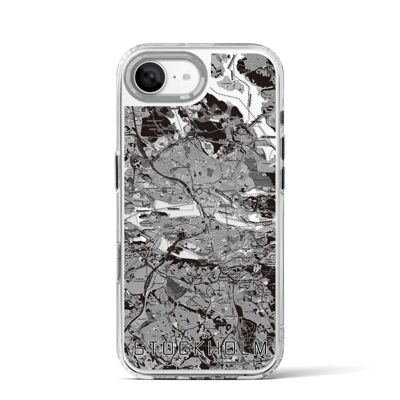 【ストックホルム(スウェーデン)】地図柄iPhoneケース(MagSafeタイプ)