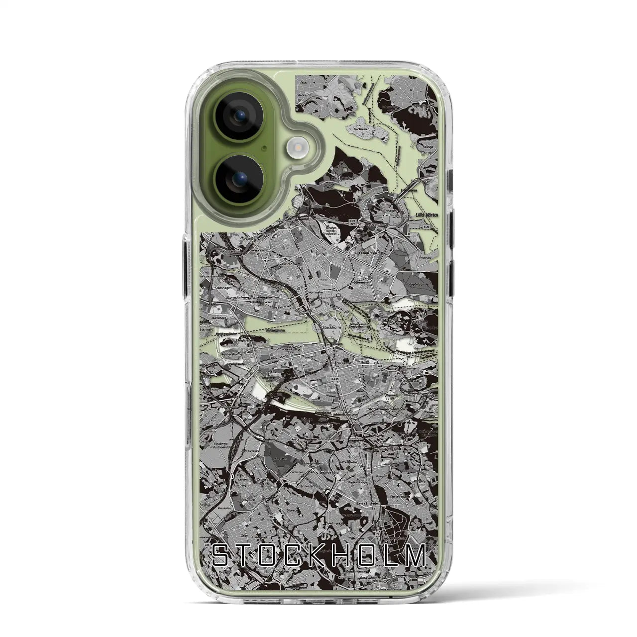 【ストックホルム(スウェーデン)】地図柄iPhoneケース(MagSafeタイプ)