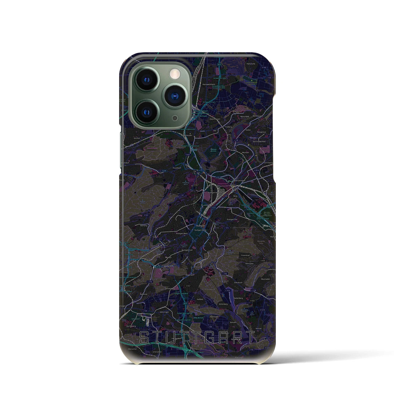 【シュトゥットガルト(ドイツ)】地図柄iPhoneケース(バックカバータイプ)