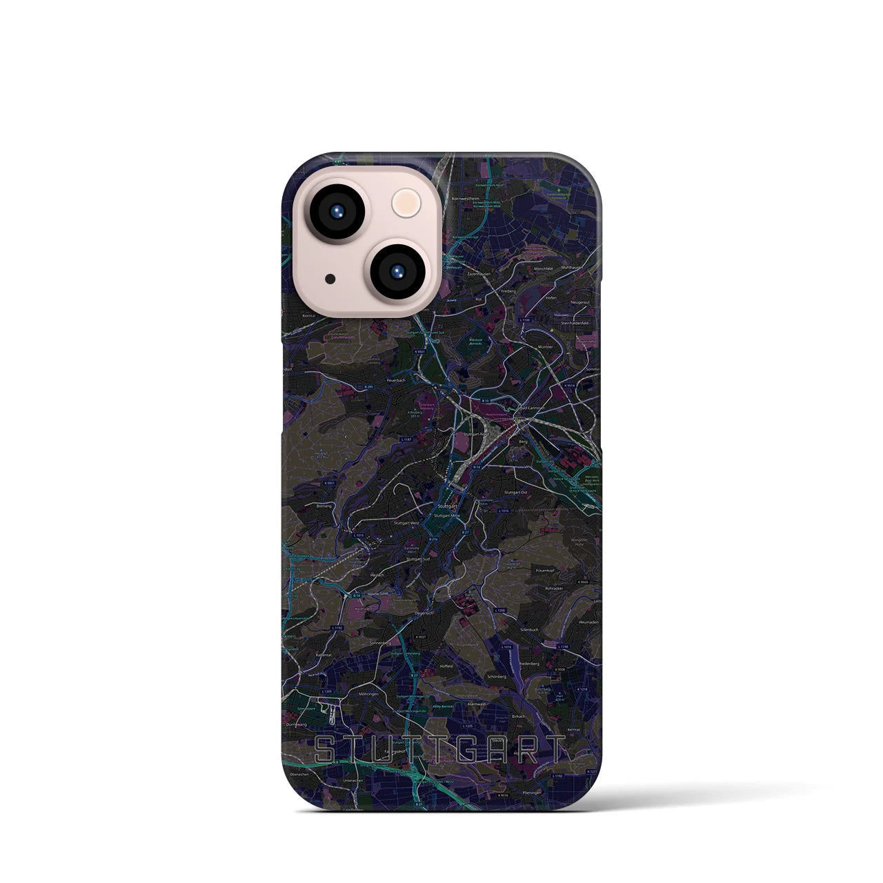【シュトゥットガルト(ドイツ)】地図柄iPhoneケース(バックカバータイプ)