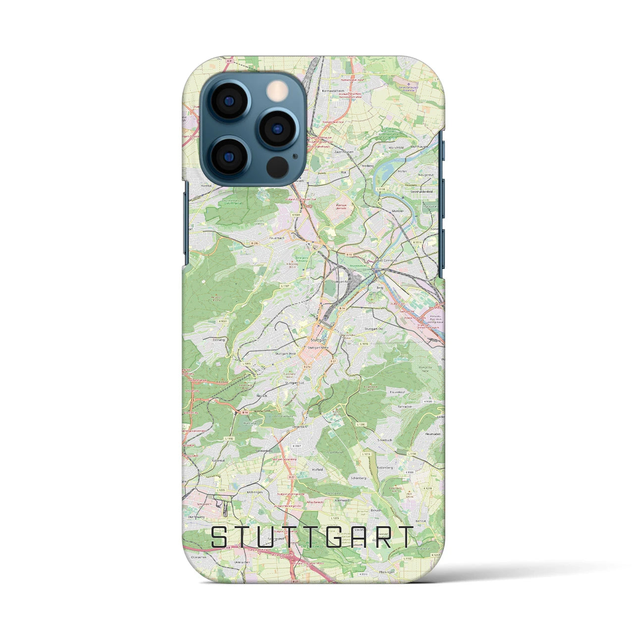 【シュトゥットガルト(ドイツ)】地図柄iPhoneケース(バックカバータイプ)