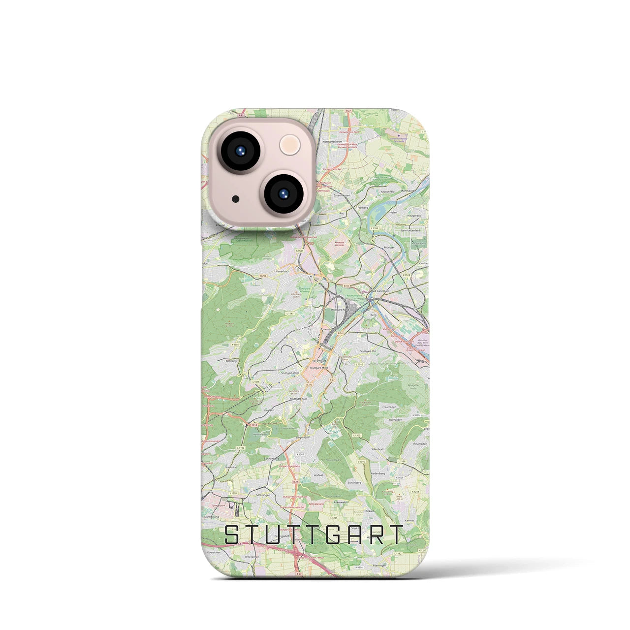 【シュトゥットガルト(ドイツ)】地図柄iPhoneケース(バックカバータイプ)