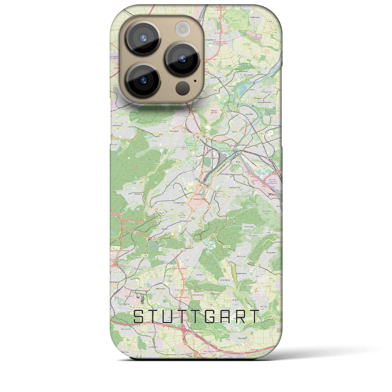 【シュトゥットガルト(ドイツ)】地図柄iPhoneケース(バックカバータイプ)