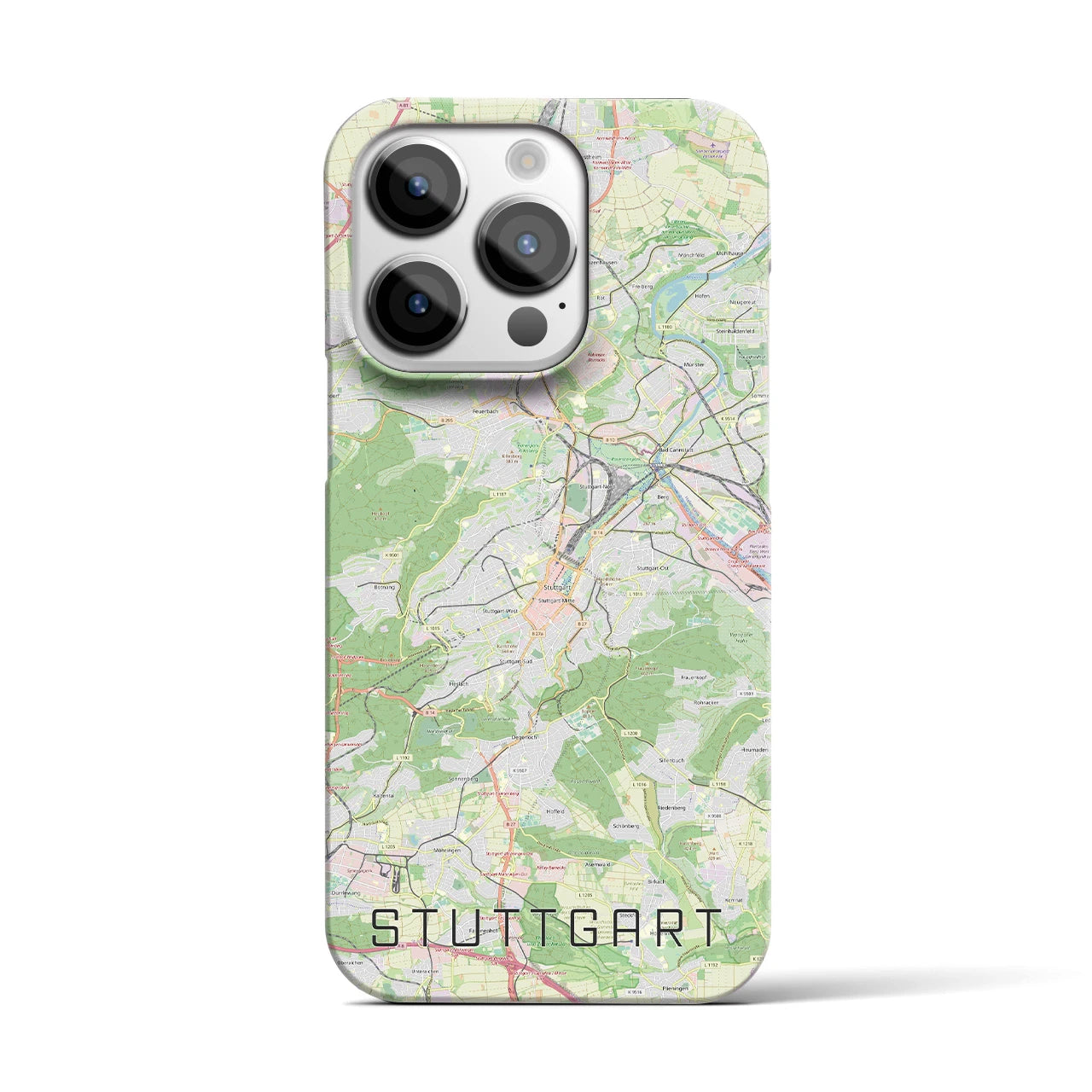 【シュトゥットガルト(ドイツ)】地図柄iPhoneケース(バックカバータイプ)