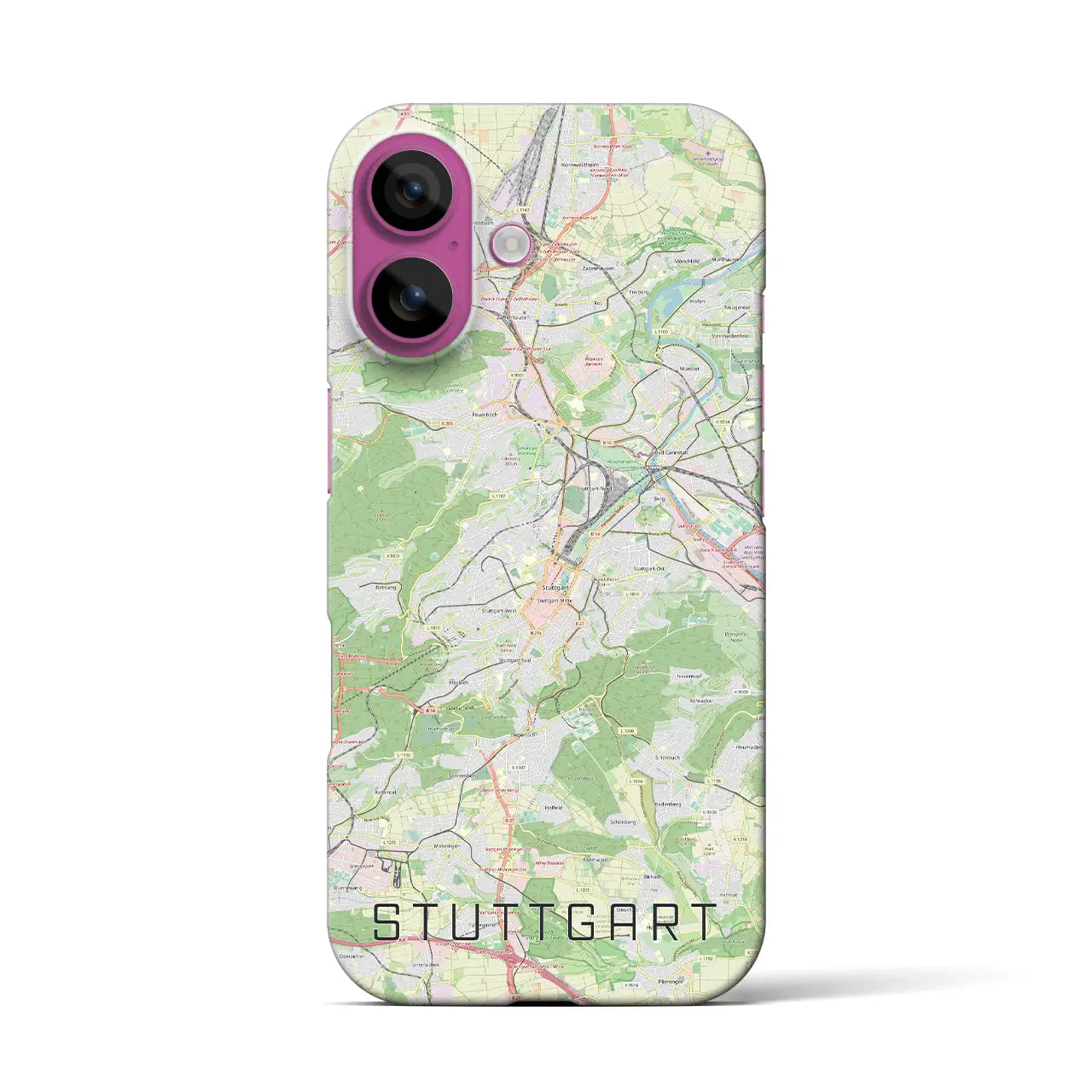 【シュトゥットガルト(ドイツ)】地図柄iPhoneケース(バックカバータイプ)