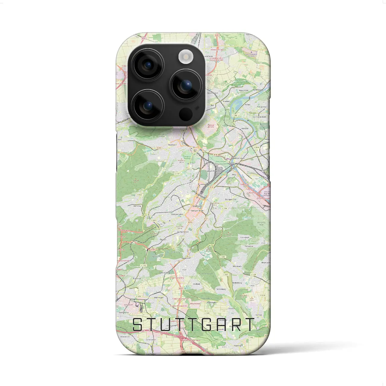 【シュトゥットガルト(ドイツ)】地図柄iPhoneケース(バックカバータイプ)