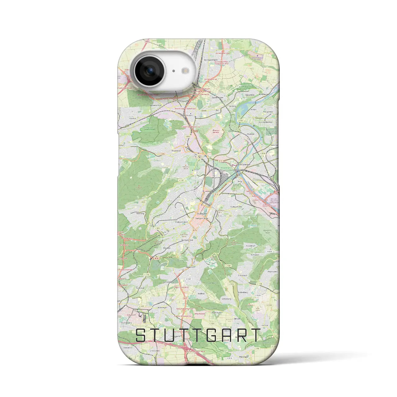 【シュトゥットガルト(ドイツ)】地図柄iPhoneケース(バックカバータイプ)