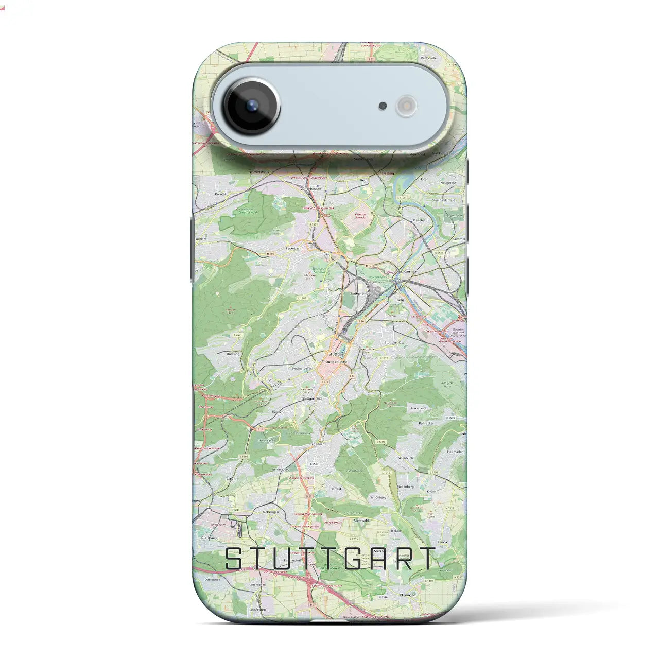 【シュトゥットガルト(ドイツ)】地図柄iPhoneケース(バックカバータイプ)