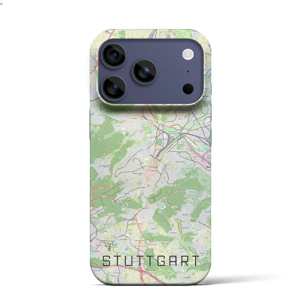 【シュトゥットガルト(ドイツ)】地図柄iPhoneケース(バックカバータイプ)